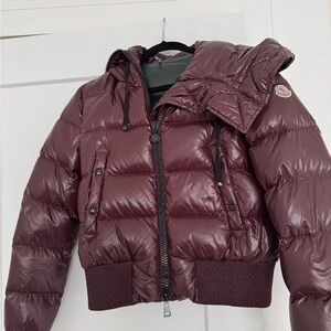Moncler Women's Deep Burgundy Puffer Jacket